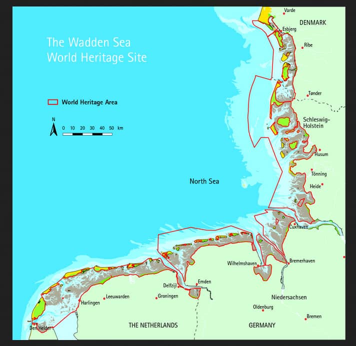 Wadden Sea Map